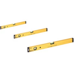 Aluminium Wasserwaage Set 60+80+100 Cm Gefräste Messfläche Triuso