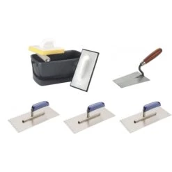 Fliesenleger Waschset 7 Tlg Wascheimer 10L Waschbrett Fugbrett Triuso