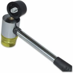 MARKENLOS 300mm Gummihammer Kopf Ø35mm, 340g Stahlrohr-Stiel Gummi+Kunststoff Schon-Hammer -Angebote Fliesenleger-Werkzeug Store 11666820 3