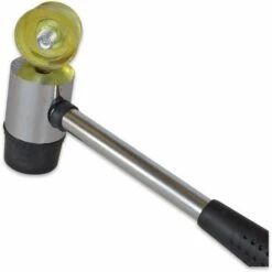 MARKENLOS 300mm Gummihammer Kopf Ø35mm, 340g Stahlrohr-Stiel Gummi+Kunststoff Schon-Hammer -Angebote Fliesenleger-Werkzeug Store 11666820 4
