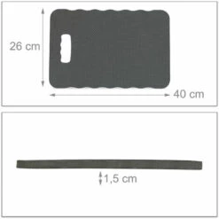 RELAXDAYS 20 X Kniebrett Für Garten Arbeit, Werkstatt, Haus, Schonende Kniehilfe, Kniematten BxT 40 X 26 Cm, EVA, Schwarz -Angebote Fliesenleger-Werkzeug Store 13752224 5
