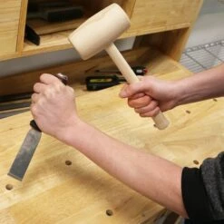 TOYA Vorel® Klopfholz Hammer Holz Klüpfel Knüpfel Holzhammer Rund 400 G / 28,5 Cm Typ 33532 -Angebote Fliesenleger-Werkzeug Store 13965827 3