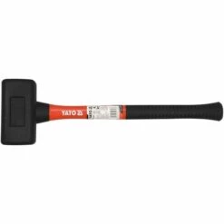 Yato® Rückschlagfreier Schonhammer 2,4 Kg Vorschlaghammer 495 Mm Fiberglasstiel Gummi Kunststoff-Hammer Fäustling -Angebote Fliesenleger-Werkzeug Store 14004575 3