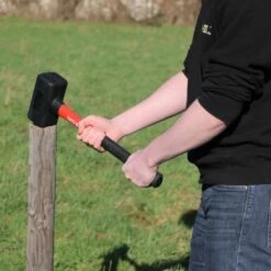 Yato® Rückschlagfreier Schonhammer 2,4 Kg Vorschlaghammer 495 Mm Fiberglasstiel Gummi Kunststoff-Hammer Fäustling -Angebote Fliesenleger-Werkzeug Store 14004575 4