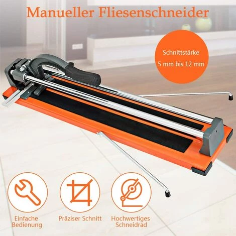 COSTWAY Fliesenschneider Manuell, Winkel Von 0° Bis 60° 24", Handfliesenschneider / 5mm-12mm Schnittstaerke / 61 Cm Schnittlaenge/ 80x17x14cm 4 COSTWAY Fliesenschneider Manuell, Winkel Von 0° Bis 60° 24", Handfliesenschneider / 5mm-12mm Schnittstaerke / 61 Cm Schnittlaenge/ 80x17x14cm – Bild 4