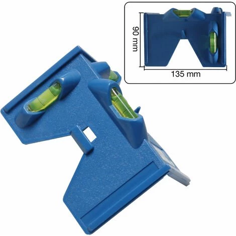 MISO TOOLS Pfosten-Wasserwaage Winkelwasserwaage 135mm Mit Drei Libellen Mit 4 Magnetstreifen Flügelwasserwaage 5 MISO TOOLS Pfosten-Wasserwaage Winkelwasserwaage 135mm Mit Drei Libellen Mit 4 Magnetstreifen Flügelwasserwaage – Bild 5