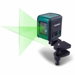 VONROC Kreuzlinienlaser - Grün - Selbstnivellierend - 18 Meter - Inkl. Montagebügel, Aufbewahrungstasche Und Batterien