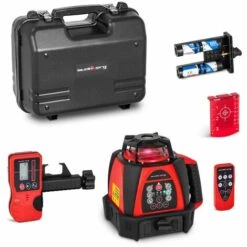 STEINBERG Rotationslaser Linienlaser Baulaser Rotationslaser Selbstnivellierend Ø 500m Rot