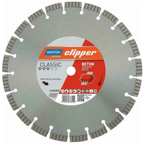 Norton Clipper Diamanttrennscheibe Classic Beton Turbo - 125x22,2 Mm 70184694466 1 Norton Clipper Diamanttrennscheibe Classic Beton Turbo - 125x22,2 Mm 70184694466