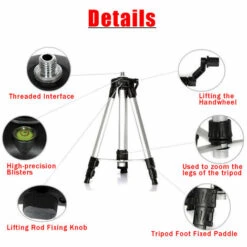 AUGIENB Scode 150cm Verstellbarer Stativfuß Aus Aluminiumlegierung Zubehör Für Laser-Niveau Kreuzlinienlaser 7 AUGIENB Scode 150cm Verstellbarer Stativfuß Aus Aluminiumlegierung Zubehör Für Laser-Niveau Kreuzlinienlaser -Angebote Fliesenleger-Werkzeug Store 25861384 4