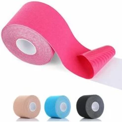 BEARSU Premium Kinesiotape | Kinesiologie Tape Breiten | Wasserfest, Hautfreundlich, Latexfrei & Elastisch | Sporttape - Pflaster(Pink)