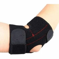 BEARSU 1 Stück Ellenbogenbandage Neopren, Einstellbare Neopren Ellenbogenbandage Tennisarm Golf, Ellbogen Bandage Tennisarm Fitness Ellenbogenschiene Ellenbogenschutz Mit Doppelfederstabilisatoren