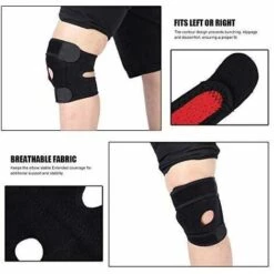 BEARSU 1 Stück Ellenbogenbandage Neopren, Einstellbare Neopren Ellenbogenbandage Tennisarm Golf, Ellbogen Bandage Tennisarm Fitness Ellenbogenschiene Ellenbogenschutz Mit Doppelfederstabilisatoren -Angebote Fliesenleger-Werkzeug Store 27611638 4