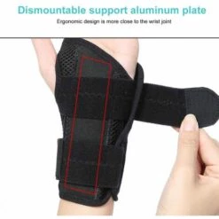 BEARSU Handgelenkstütze Handgelenkbandage Für Tendinitis, Handgelenkschiene Für Fitness, Handgelenk Bandagen Mit Abnehmbarem Schienenstabilisator Für Lindert Handgelenkschmerz(Links) -Angebote Fliesenleger-Werkzeug Store 27611642 5