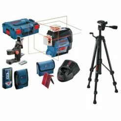 BOSCH Kreuzlinienlaser GLL 3-80 C + BM1 + LR7 + Stativ BT150