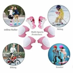 BEARSU Inliner Protektoren Set, 3 IN 1 Kinder Schoner Set -Knieschoner Ellenbogenschoner Handgelenkschoner-Skateboard Inlineskates Schützer Schützausrüstung Größe-S Ideal Für Kinder 33lbs-77lbs -Angebote Fliesenleger-Werkzeug Store 27640551 4