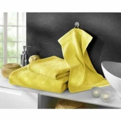 DREAMS Frottier-Gästetuch Anna, Ca. 30x50 Cm, 5er-Set Farbe Gelb