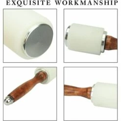 LITZEE Lederhandwerk Lederhammer, Rindsleder Lederhammer Nähen DIY Lederhandwerk Holzhammer Mit Holzgriff, Lederschnitzhammer -Angebote Fliesenleger-Werkzeug Store 28932588 3