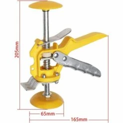 LITZEE Leveler Leveler Leveler Hilfsfliesen-Nivellierungswerkzeug Wandnivellierungswerkzeug Obere Höhe PP Metall, Wandnivellierungssystem Keramikfliesen-Locator -Angebote Fliesenleger-Werkzeug Store 28932594 3