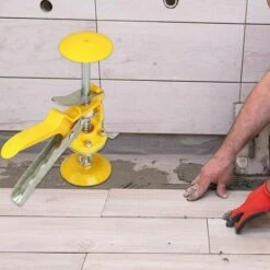 LITZEE Leveler Leveler Leveler Hilfsfliesen-Nivellierungswerkzeug Wandnivellierungswerkzeug Obere Höhe PP Metall, Wandnivellierungssystem Keramikfliesen-Locator -Angebote Fliesenleger-Werkzeug Store 28932594 4