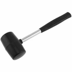 LITZEE Schwarzer Gummihammer Für Gummihammer Mit Totenkopf Und Gummigriff Für Alle Handarbeiten