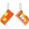 LITZEE 2-teiliges Kleines Taschenlevel-Werkzeug, Mini-Torpedo-Levels Mit Blasenlevel, Zweistufigem Metallschlüsselbund Und Fliesenhaken