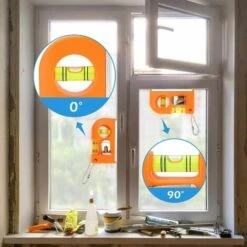 LITZEE 2-teiliges Kleines Taschenlevel-Werkzeug, Mini-Torpedo-Levels Mit Blasenlevel, Zweistufigem Metallschlüsselbund Und Fliesenhaken -Angebote Fliesenleger-Werkzeug Store 28933429 4