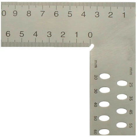 HEDUE® Hedue Zimmermannswinkel, Typ A, Mit Anreißlöchern, 800 Mm 2 HEDUE® Hedue Zimmermannswinkel, Typ A, Mit Anreißlöchern, 800 Mm – Bild 2