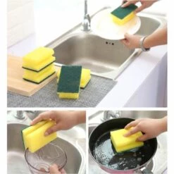 BETTERLIFE 5 Packungen I-förmig Verdicktes Doppelseitiges Schwammwischtuch E077 Dekontaminationsreinigung Für Die Küche Spülschwammbürste -Angebote Fliesenleger-Werkzeug Store 29664594 4