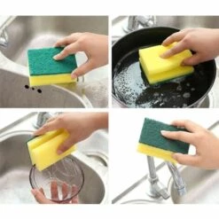 BETTERLIFE 5 Packungen I-förmig Verdicktes Doppelseitiges Schwammwischtuch E077 Dekontaminationsreinigung Für Die Küche Spülschwammbürste -Angebote Fliesenleger-Werkzeug Store 29664594 5