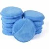 BRIDAY Ultra Weiche Mikrofaser Wachs Applikator Pads Mit Tasche Wachs-Applikator Für Schaum Schwamm Für Auto Wachs Applikator (blau, 5 " Durchmesser, Packung Mit 10)