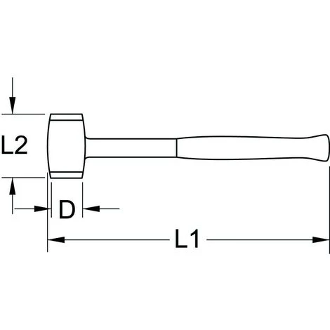 FÖRCH Hammer, 2-fach Isolierung, 1.000 V | SCHONHAMMER E-KOPF 25MM 1000V 2 FÖRCH Hammer, 2-fach Isolierung, 1.000 V | SCHONHAMMER E-KOPF 25MM 1000V – Bild 2
