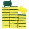 BEARSU 24-teiliger Reinigungsschwamm, Doppelseitiger Hochleistungs-Mehrzweck-Peelingschwamm, Küchenschwamm, Größe: 10 X 8 X 3 Cm