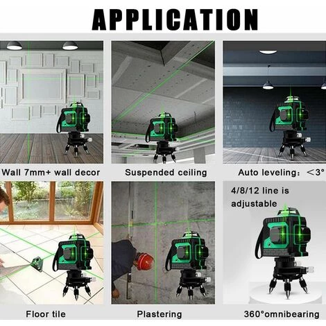 MANTA 12 Profit Line Laser Level Green Self Leveling 360° Kreuzlinienlaser Lasermessge 3 MANTA 12 Profit Line Laser Level Green Self Leveling 360° Kreuzlinienlaser Lasermessge – Bild 3