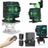 HAPPYSHOPPING 3D 12-Zeilen-Laser-Level-Set, Zwei Batterien, 220 V Europäischer Standard