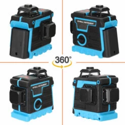 KKmoon 12-zeiliger Blauer Satz Mini-Laser-Füllstandsmesser Mit Eingebauter Batterie, Europäischer Standard 220 V Ohne Wandhalterung, Ohne Eisenplatte -Angebote Fliesenleger-Werkzeug Store 32736114 3