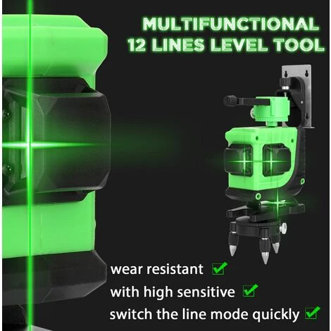 KKmoon 3D 12-Zeilen-Laserpegelsatz, EU 220V 3 KKmoon 3D 12-Zeilen-Laserpegelsatz, EU 220V – Bild 3