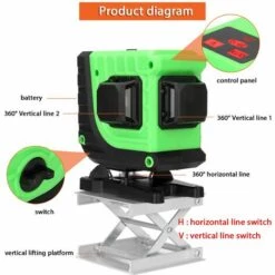 KKmoon 3D 12-Zeilen-Laserpegelsatz, EU 220V 8 KKmoon 3D 12-Zeilen-Laserpegelsatz, EU 220V -Angebote Fliesenleger-Werkzeug Store 32736126 4