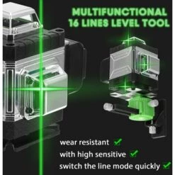 HAPPYSHOPPING Multifunktionaler 16-Zeilen-Laser-Füllstandsmesser Nach Europäischem Standard 220 V Mit Zwei Batterien -Angebote Fliesenleger-Werkzeug Store 32736178 5