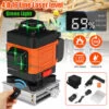 MANTA 16 Line Laser Level Wasserwaage 4D Kreuzlinienlaser Linienlaser Measure Grün Neu EU Plug 4D 16 Line Laser Level