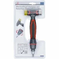 BGS Technic Wechselkopf-Hammer | Mit Ratschen-Drehgriff Für Bits, Umschaltbar | 3-in-1 -Angebote Fliesenleger-Werkzeug Store 32886339 4