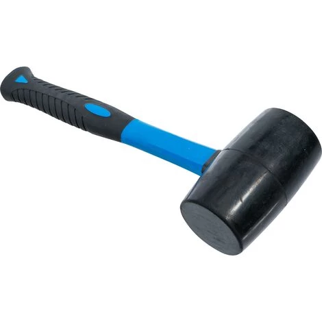 BGS Technic Gummihammer | Fiberglasstiel | Schwarzer Kopf | Ø 70 Mm | 750 G 2 BGS Technic Gummihammer | Fiberglasstiel | Schwarzer Kopf | Ø 70 Mm | 750 G – Bild 2