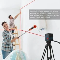 BEARSU Selbstnivellierender Laser Level, Cross Laser 15M & Plusmn; 0,2 Mm / M, IP54 Wasserdicht Horizontaler Und Vertikaler Roter Laserleitungsstaub Mit Schutzhülle Und 2 * AA-Batterien LV1 9 BEARSU Selbstnivellierender Laser Level, Cross Laser 15M & Plusmn; 0,2 Mm / M, IP54 Wasserdicht Horizontaler Und Vertikaler Roter Laserleitungsstaub Mit Schutzhülle Und 2 * AA-Batterien LV1 -Angebote Fliesenleger-Werkzeug Store 32925373 5
