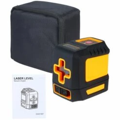 ASUPERMALL Laser Level Professional Horizontale Und Vertikale Querlinie Selbstnivellierer Automatische Nivellierung Wasserwaage Selbstnivellierende Querlaserlinien Einstellbare Helligkeit Roter Strahl T03,T03 (roter Strahl) Schwarz + Orange -Angebote Fliesenleger-Werkzeug Store 33194485 3