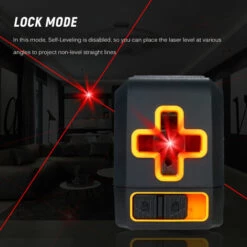 ASUPERMALL Laser Level Professional Horizontale Und Vertikale Querlinie Selbstnivellierer Automatische Nivellierung Wasserwaage Selbstnivellierende Querlaserlinien Einstellbare Helligkeit Roter Strahl T03,T03 (roter Strahl) Schwarz + Orange -Angebote Fliesenleger-Werkzeug Store 33194485 5