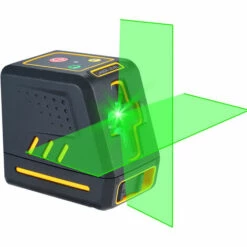 ASUPERMALL Laser Level Professional Horizontale Und Vertikale Querlinie Selbstnivellierer Automatische Nivellierung Wasserwaage Selbstnivellierend Wahlbare Laserlinien Einstellbare Helligkeit Gruner Strahl T08
