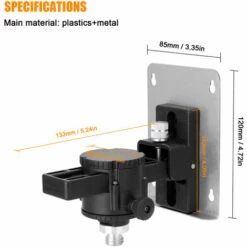ASUPERMALL 360-Grad-Drehung 15 ° Neigungswinkel Einstellbare Laser-Level-Wandhalterung Mit Eisenplatte,Mehrfarbig -Angebote Fliesenleger-Werkzeug Store 33194605 4