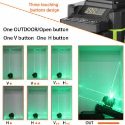 ASUPERMALL KKmoon Multifunktionaler 16-Linien-Laser Level 3 ° Selbstnivellierendes Funktionsnivellierungswerkzeug Omnidirektionaler Boden- Und Wandaufkleber Mit Vertikaler Horizontaler Schiefer Linie,EU PlugMulticolor -Angebote Fliesenleger-Werkzeug Store 33194625 4