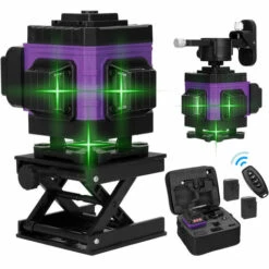 ASUPERMALL Multifunktionales 12-Linien-Laser-Nivellierwerkzeug Vertikale Horizontale Linien Mit 3 ° Selbstnivellierungsfunktion,EU PlugMulticolor