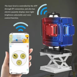 KKmoon Multifunktionales 16-Linien-Laser-Nivellierwerkzeug Vertikale Horizontale Linien Mit 3 ° Selbstnivellierungsfunktion,EU PlugMulticolor -Angebote Fliesenleger-Werkzeug Store 33194885 5